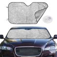 thumbnail image 2 of Balery Silver Glitter Windshield Sun Shade, Car Front Window Sunshade Cover ,Automotive Interior Portected Blocks Uv Rays For Car Pickup Truck Suv Accessories- Small, 2 of 7
