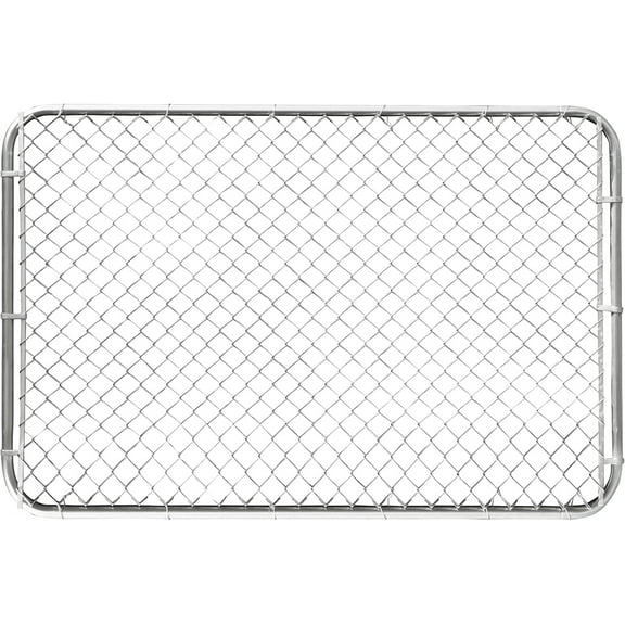 HITTITE Adjustable Chain Link Gate Kit, Anti-Rust Outdoor Garden Fence, Heavy Duty Pedestrian Walking Gate for Residential, Yard, Entry Way, 26"-72" Wide x 4' High