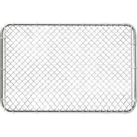 HITTITE Adjustable Chain Link Gate Kit, Anti-Rust Outdoor Garden Fence, Heavy Duty Pedestrian Walking Gate for Residential, Yard, Entry Way, 26"-72" Wide x 4' High