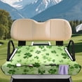 thumbnail image 3 of Yuyamidu Green Leaves Golf Cart Seat Covers St. Patrick's Day Golf Cart Seat Towel Blanket with Pockets Keep Seat Comfortable and Clean Universal Accessories for Club Car and More 2-Seat Carts, 3 of 7