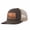 Army green and khaki, variant on Upland Bird Hunting Scene Leather Patch Embroidered Color Block Trucker Hat Unisex Adjustable Cotton Breathable Fashion Cap for Travel Daily Wear