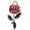 Red, variant on White Flower - Silver-tone Clear Star of David Charm Bead Dangle with Mini 2025