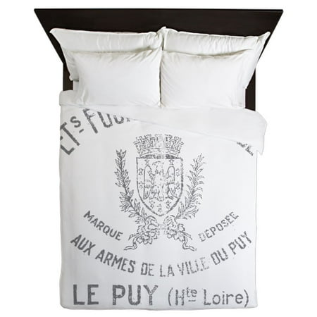 Vintage Grain Sack - CafePress - Vintage Grain Sack - Queen Duvet Microfiber
