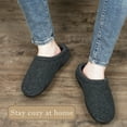 thumbnail image 5 of cosyone1997 Men's Memory Foam Slippers Indoor Outdoor Cozy Fleece Lined Non-slip House Shoes, 5 of 7