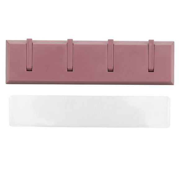 ZOUSSIQI Wall Row Hook Punch Free Coat Key Holder Door Hat Hanger for Bathroom Wall Door Decor(Dark Salmon ) JU316-51294