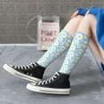 thumbnail image 6 of Picia Women Crew Soft Moisture-wicking Socks Daisies Flowers Pattern Design Cotton Socks, One Size fit All, 6 of 9