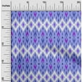 thumbnail image 2 of oneOone Georgette Viscose Bluish Violet Fabric Ikat Sewing Craft Projects Fabric Prints By Yard 42 Inch Wide, 2 of 4