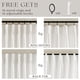 thumbnail image 5 of Cortinas TWODRAPES de lino con pliegues tipo pinch, 213 x 102 cm, 2 paneles, 5 of 8