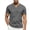 Gray, variant on Aofany Summer T Shirt Men Solid Color Short Sleeve T-Shirts Casual V-Neck Big and Tall Mens Pullover Shirts
