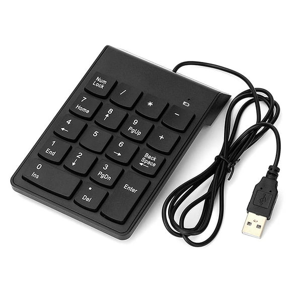 Wired USB Numeric Keypad 18 Keys Mini Digital Keyboard Replacement for iMac/Mac Pro/MacBook/MacBook Air/Pro Laptop