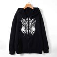 thumbnail image 3 of Skeleton Zip Up Hoodie Women, Harajuku Sweatshirts for Women Aesthetic Shirts Long Sleeve Fashion E-Girls Clothes, 3 of 7