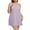 Purple, variant on Zando Plus Size Nightgown for Women - Spaghetti Strap Sleepshirt with Ruffle Hem, Soft Breathable Night Dress Grey 3XL