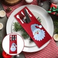 thumbnail image 2 of Dsscvnef 4Pcs Christmas Cutlery Bag Christmas Table Decoration Christmas Silverware Holder Xmas Party Cutlery Holder Fork Cutter Fork Bag Cutlery Holder for Christmas Party Cloth, 2 of 6
