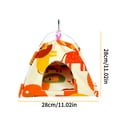 thumbnail image 3 of Agiferg Small Animal Print Parrot Pet Hanging Canvas Tent Floor Hanging Bird Tent, 3 of 6