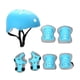 thumbnail image 5 of Casco para niños, equipo de skate, ligero, práctico, con ventilación y rodilleras. Azul claro, 5 of 8