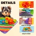 thumbnail image 2 of Snuffle Mat for Dogs, Sniff Mat Slow Feeding Mat for Small Pets Cats, Rabbits - Help Stress Relief and Training - Stimulate Your Pet's Foraging Skills! (Purple), 2 of 6