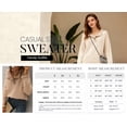 thumbnail image 3 of BTFBM Womens Sweaters Fall Winter Clothes Long Sleeve Button Down Ruffle Crew Neck Casual Knitted Pullover Tops, 3 of 7