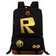 thumbnail image 1 of ROBLOX-mochila con estampado periférico para hombre y mujer, morral escolar de gran capacidad para estudiantes y adolescentes, nuevo juego dorado, 1 of 3