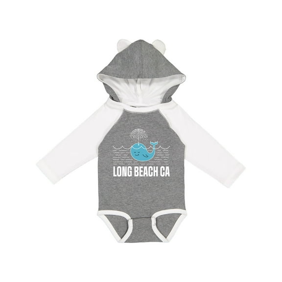 Inktastic Long Beach California Vacation Boys or Girls Long Sleeve Baby Bodysuit