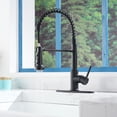 thumbnail image 4 of Boyel Living 3-function Kitchen Faucet Under The Pull Down Spout,Single Handle Kitchen Sink Faucets with Base Plate Suit to 1 or 3 Holes Matte Black, 4 of 9