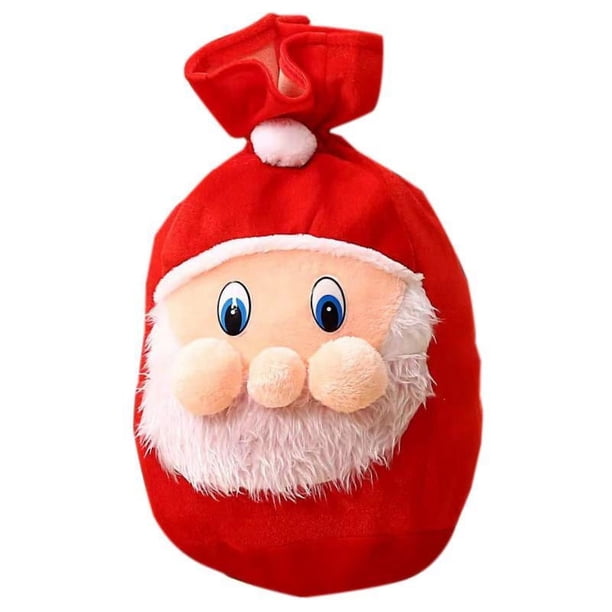 Bolsa de Papá Noel para Navidad, Bolsa de Regalo de Papá Noel para Navidad, Roja, Grande, Portátil, Decoración Decorativa
