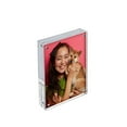thumbnail image 3 of Azar Displays 104434 Clear Acrylic Magnetic Photo Frame Block 5" x 7" Vertical/Horizontal, 3 of 7