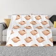 thumbnail image 3 of Throw Blanket for Couch, Conch Shells Print No.9080 Super Soft Fuzzy Comfy Warm Throw Blanket, Cuteness Lightweight Cozy Plush Flannel Blanket & Throws for Sofa and Bed All Season, 3 of 5