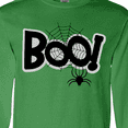 thumbnail image 4 of Inktastic Halloween Boo with Spider and Web in Black Long Sleeve T-Shirt, 4 of 5