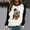 Black, variant on Women Raglan Sweatshirt Owl Print Fashion Contrast Color Top Sweater Long Sleeves