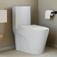 thumbnail image 5 of St. Tropez One-Piece 10" Rough-in 1.1/1.6 GPF Dual Top Vortex Flush Elongated Toilet in Matte White, 5 of 11