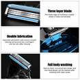 thumbnail image 4 of 16 Pieces Beard Blades Men Razor Blade for Mach 3 Razor Blades, Make 3 Blades Refills, Replacement Blades, 4 of 5