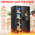 5.21 CUFT Large Home Safe with Digital Keypad & Key Lock, Fire ...