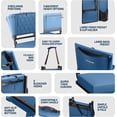 thumbnail image 5 of Folding Reclining Stadium Seat with Back Support, Portable Bleacher Chair with for Sports  Outdoor, 5 of 8