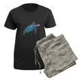 thumbnail image 5 of CafePress - Sea Turtle Women's Dark Pajamas - Women's Short Sleeve Print T-Shirt and Pants Dark Cotton Pajama Set, 5 of 7