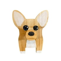 Corgi Shape Wooden Glasses Stand, Cute Pet Style Handmade Desktop Decoration Artwork, Functional Eyewear Holder For Home Office