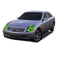 thumbnail image 2 of Flashtech RGB Multi Color Bluetooth LED Halo kit for 2003-2004 Infiniti G35 Headlights, 2 of 7