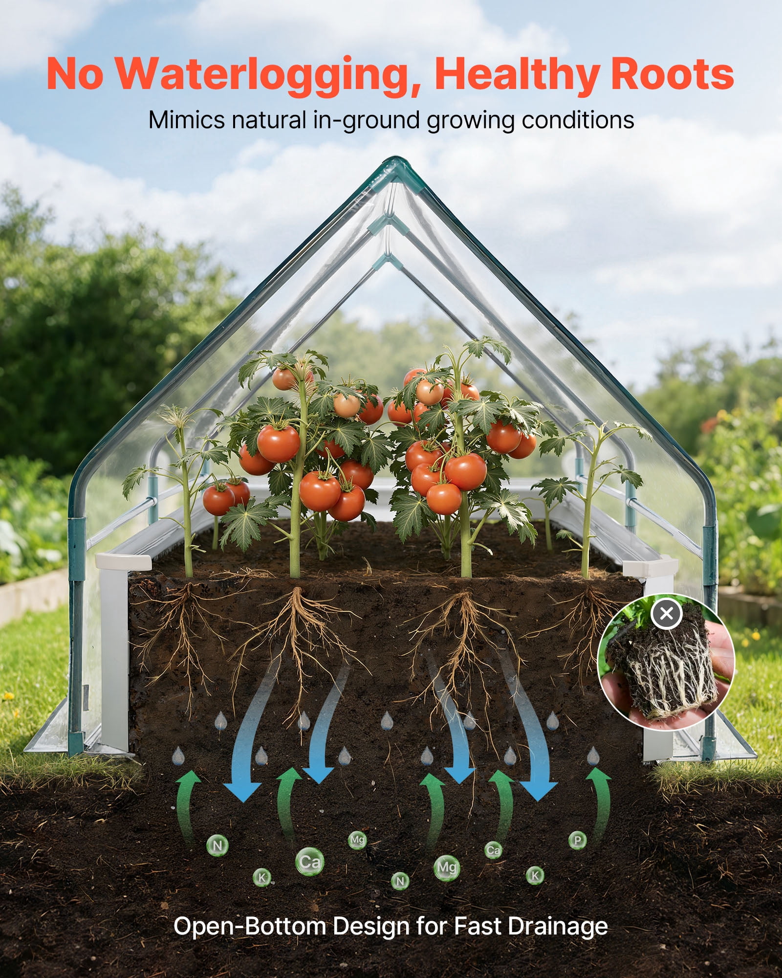 VEVOR Raised Garden Bed with Cover, 6 x 3 x 1 ft, Rectangular Galvanized Metal Planter Box Kit Outdoor, with PE Greenhouse Cover & Gloves, Rustproof Alu-Zinc, for Growing Flowers Vegetables, Silver
