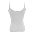 thumbnail image 4 of Alitao Camisole Tops for Women Going Out Tops Tank Tops Crop Tops Women Basic Double Lined Scoop Neck Adjustable Cami Tank Summer Sleeveless Tops Workout Tops White S, 4 of 7