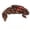 Brick Red, variant on Ember Red Dragon Door Corner Decor, Winged Dragon Ledge Sitter with Bronze Scales, Fantasy Wall Accent