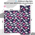 thumbnail image 5 of DarkBlue Cartoon Dinosaurs SpeechBubbles Teens Toddler Nap Mat with Pillow, Sleeping Mat Bag for Preschool Daycare 59"x22", 5 of 6