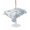 White, variant on Outdoor Tablecloth with Umbrella Hole for Patio/Picnic/Party/Camping, Ocean Coral Waterproof Table Cloth Round Cover Washable, Summer Coastal Sea Starfish Conch Blue Green (Dia 54")