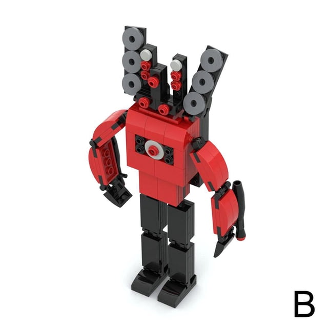 Moc Building Blocks Toilet Man Vs Monitoring Man Building Blocks Skibidi Toilet Popular Game Building Blocks Toys