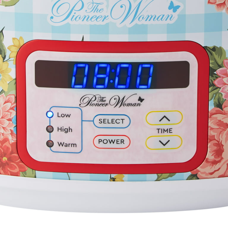 Pioneer Woman Rose Shadow 6-Quart Portable Slow Cooker $19.99 (Reg.$24.96)  at Walmart!