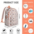 thumbnail image 5 of Bohemian Design Backpack for Women Men, Lightweight Boho Style Bookbag with Multiple Pockets, School Backpack for University Students, Durable Daily Use, Wonderful Gift, 5 of 5