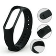 thumbnail image 2 of Shengyu Bracelet de Remplacement Bracelet Flexible Rond Résistant à l'Usure Bracelet Intelligent Bracelet de Sport Remplacement pour Mi 3 Noir, 2 of 9