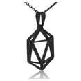 thumbnail image 3 of D20 Dice Silhouette Icosahedron Stainless Steel Necklace, 3 of 11