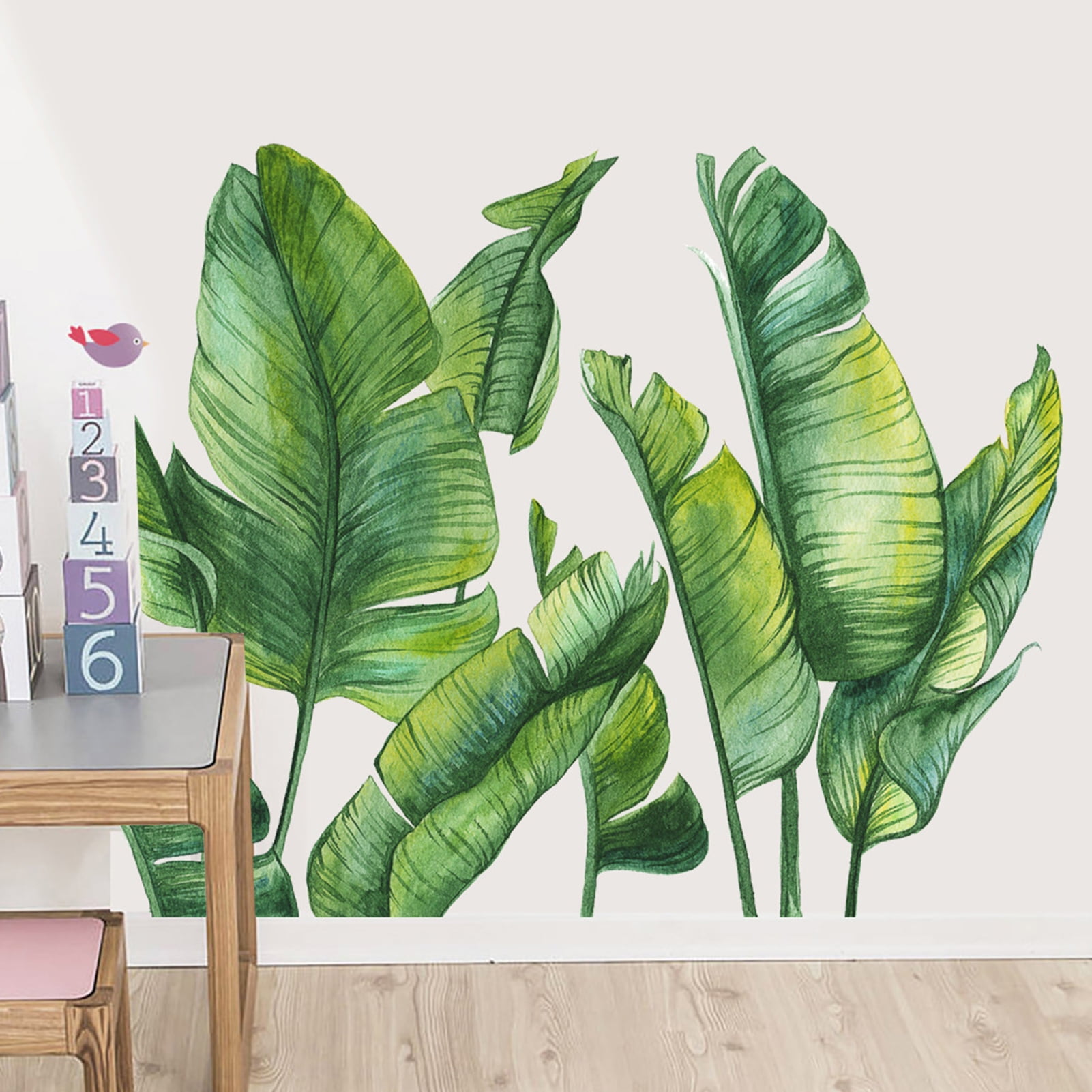 Cheer US Leaf Wall Decals Palm Leaves Wall Stickers for Living Room