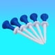 thumbnail image 3 of Soporte para tees de golf, Mini pinchos portátiles, accesorios para deportes al aire libre, 5 uds., 3 of 5