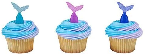 Mermaid Tail Cupcake Picks - 24 pc