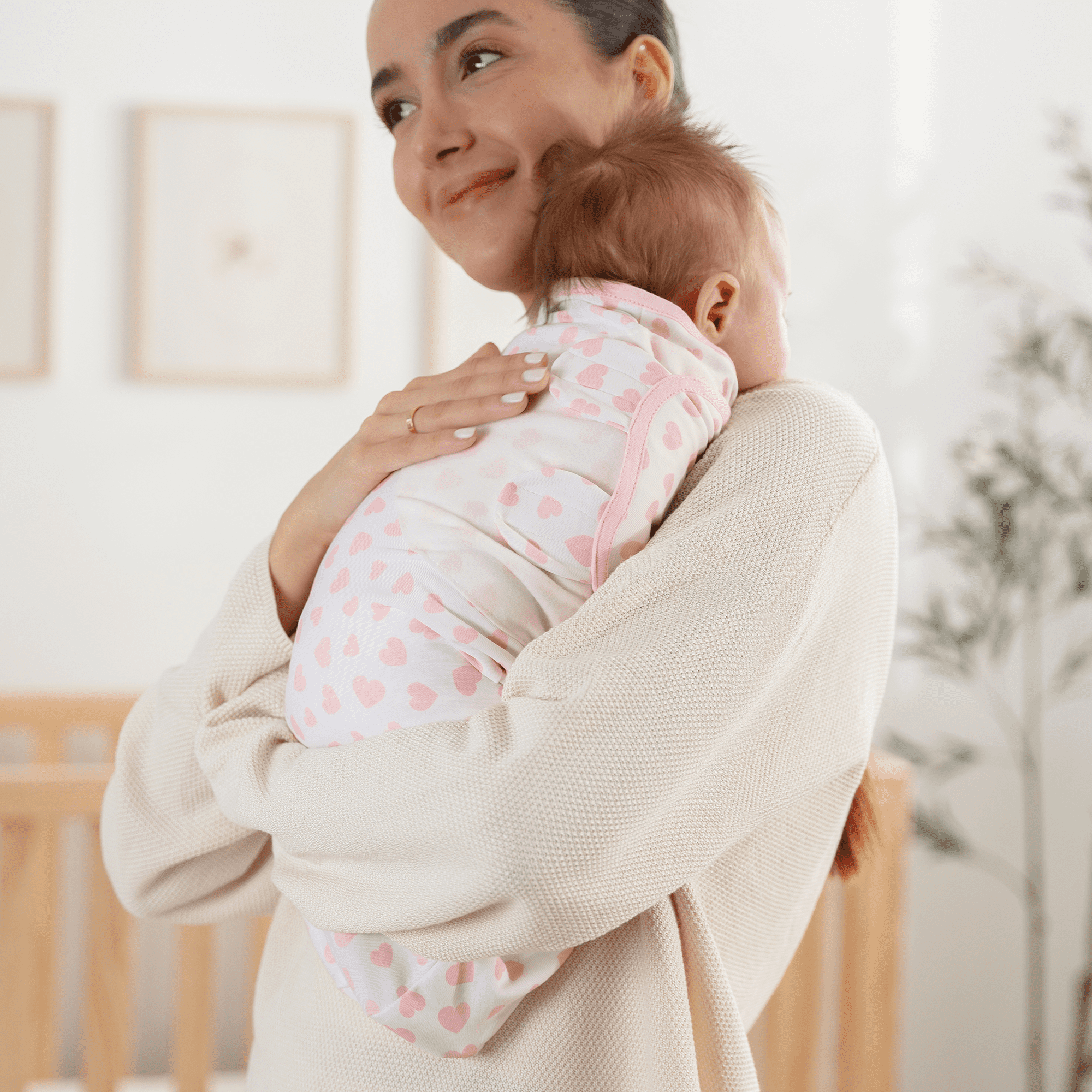 Swaddle Blanket Baby Girl Boy Easy Adjustable 3 Pack Infant Sleep Sack Wrap Newborn Babies by Comfy Cubs (Small,0-3 Months, Pink)